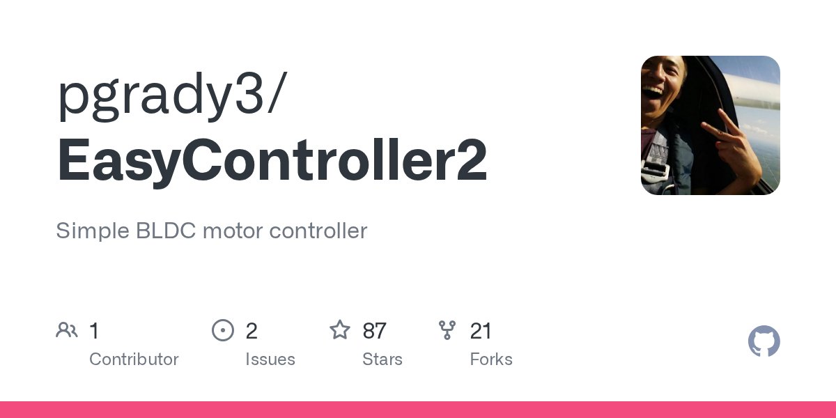 serdar_abali's tweet card. Simple BLDC motor controller. Contribute to pgrady3/EasyController2 development by creating an account on GitHub.