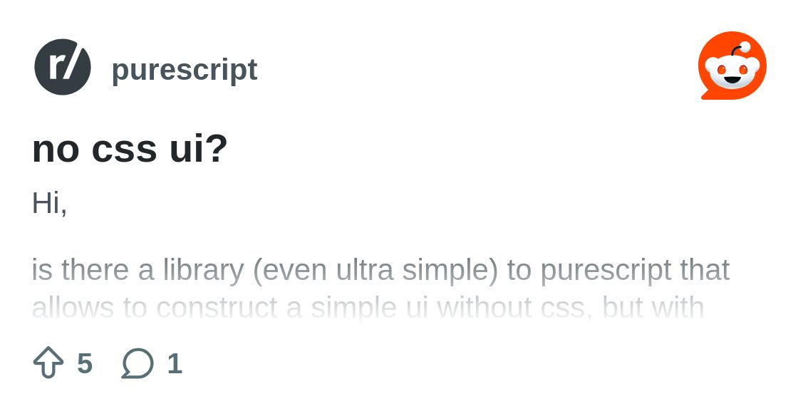 purescript's tweet card. Explore this post and more from the purescript community