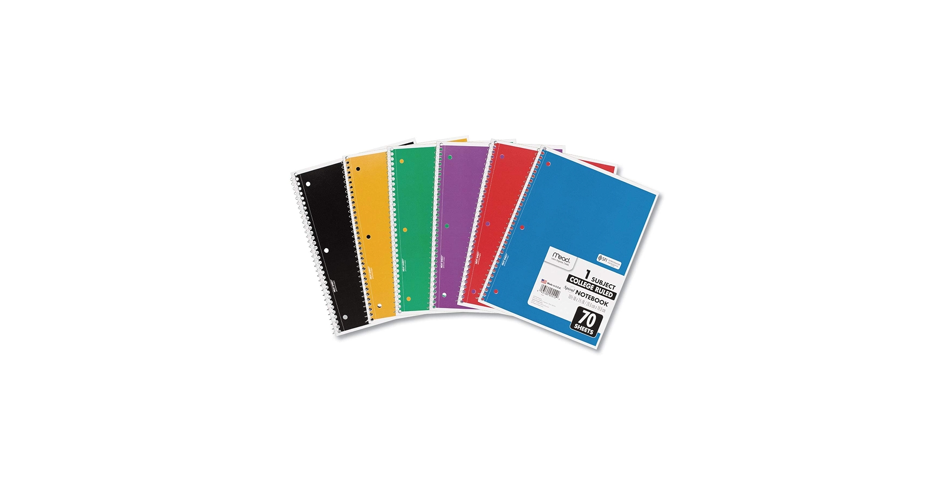 TechOffer6's tweet card. Mead Spiral 1 Subject Notebook is versatile and is ideal for a variety of uses including in-class assignments and homework. Perfect to use for 1 subject, this spiral notebook comes in handy for your...