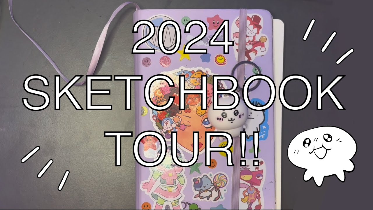 rubydsart's tweet card. My super amazing sketchbook tour ! 2024 sketchbook tour