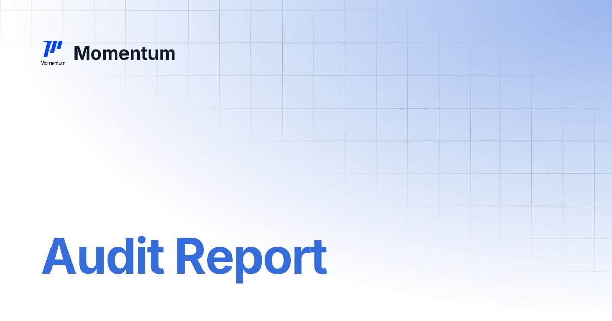 MMTFinance's tweet card. Audit Report | Momentum