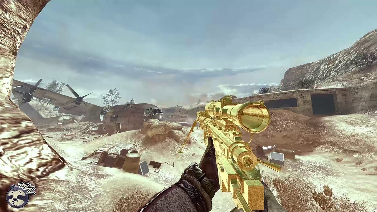 SadSlothXL's tweet card. Client-Side Gold Camo iw4x