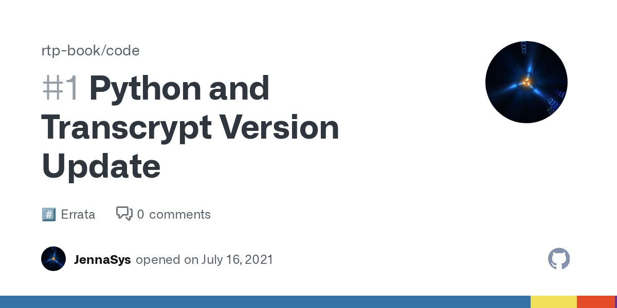 pyreact's tweet card. At the time the React to Python book was written, Transcrypt only worked with Python version 3.7. However a new version of Transcrypt was recently released that works with Python 3.9. This is now t...