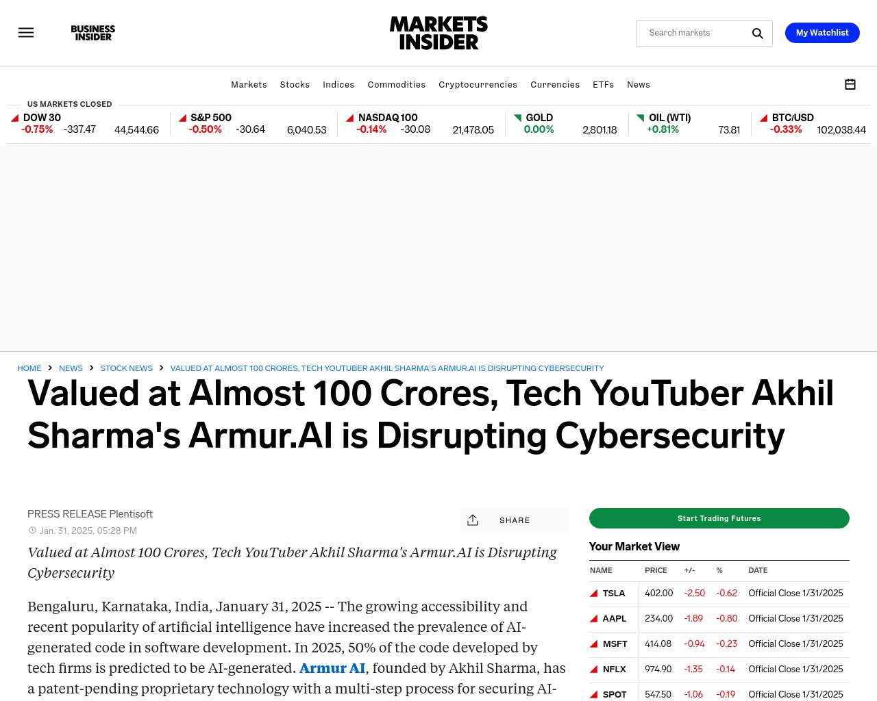 managetech_inc's tweet card. 要約: Armur AIは、人工知能生成のコードをセキュリティで保護するための特許出願中の独自技術を持つ。 創