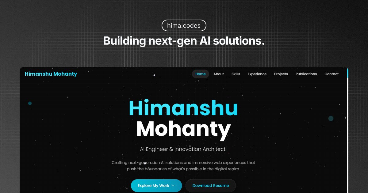 CodingHima's tweet card. GenAI engineer and developer in Odisha building OdiaLingua and agentic data pipelines; experience at Accenture and Samsung R&D.