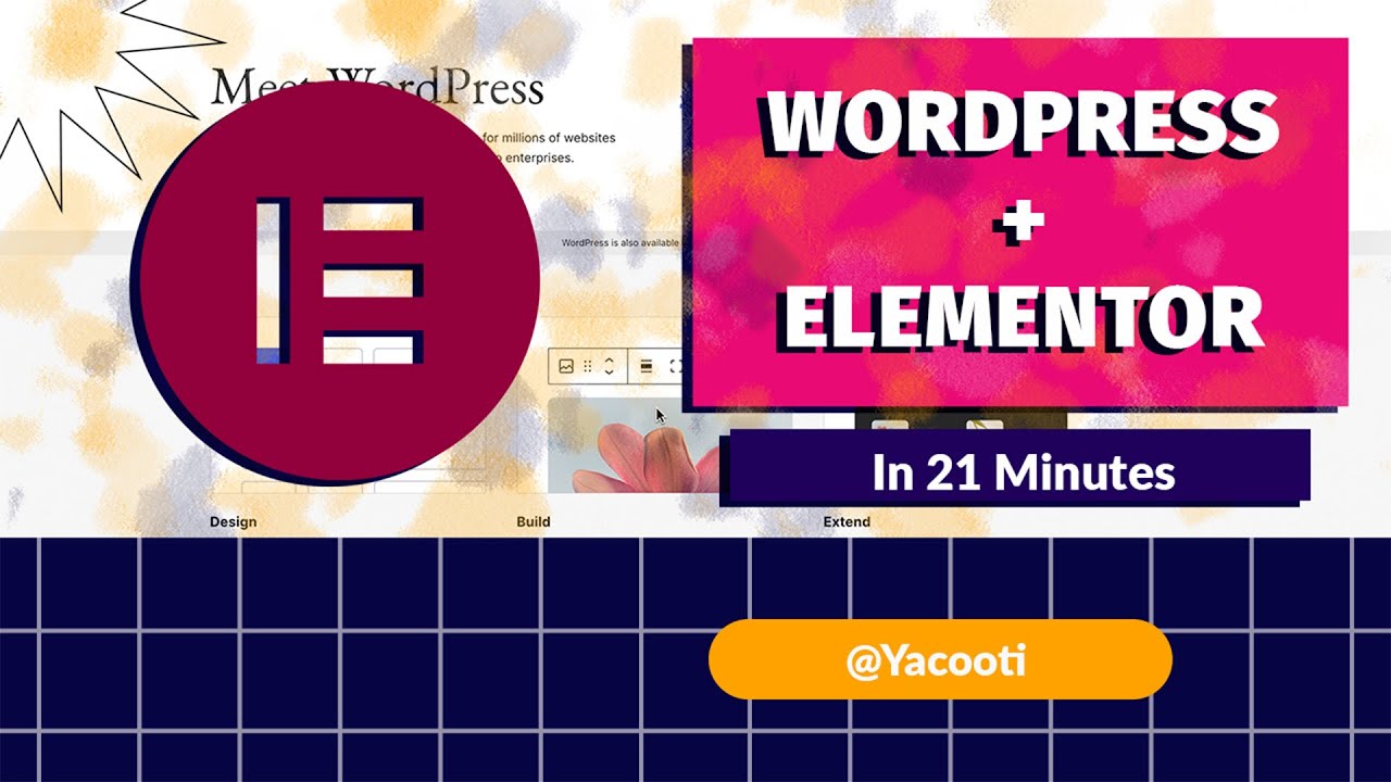 yacooti's tweet card. Designing Stunning Websites with Elementor