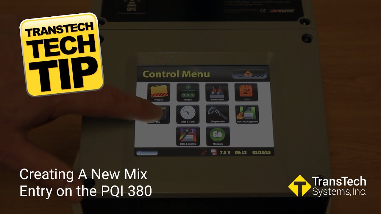 TransTechSystem's tweet card. PQI 380 New Mix Entry Tutorial
