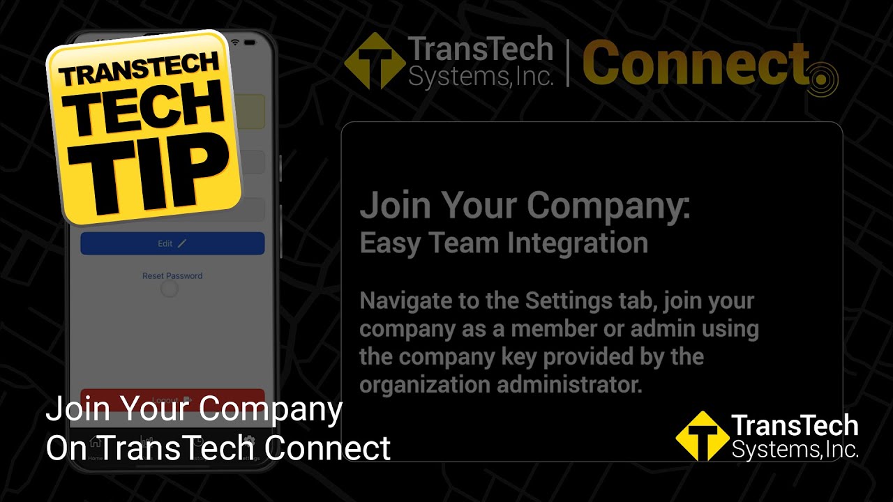 TransTechSystem's tweet card. TransTech Connect – Join Your Company