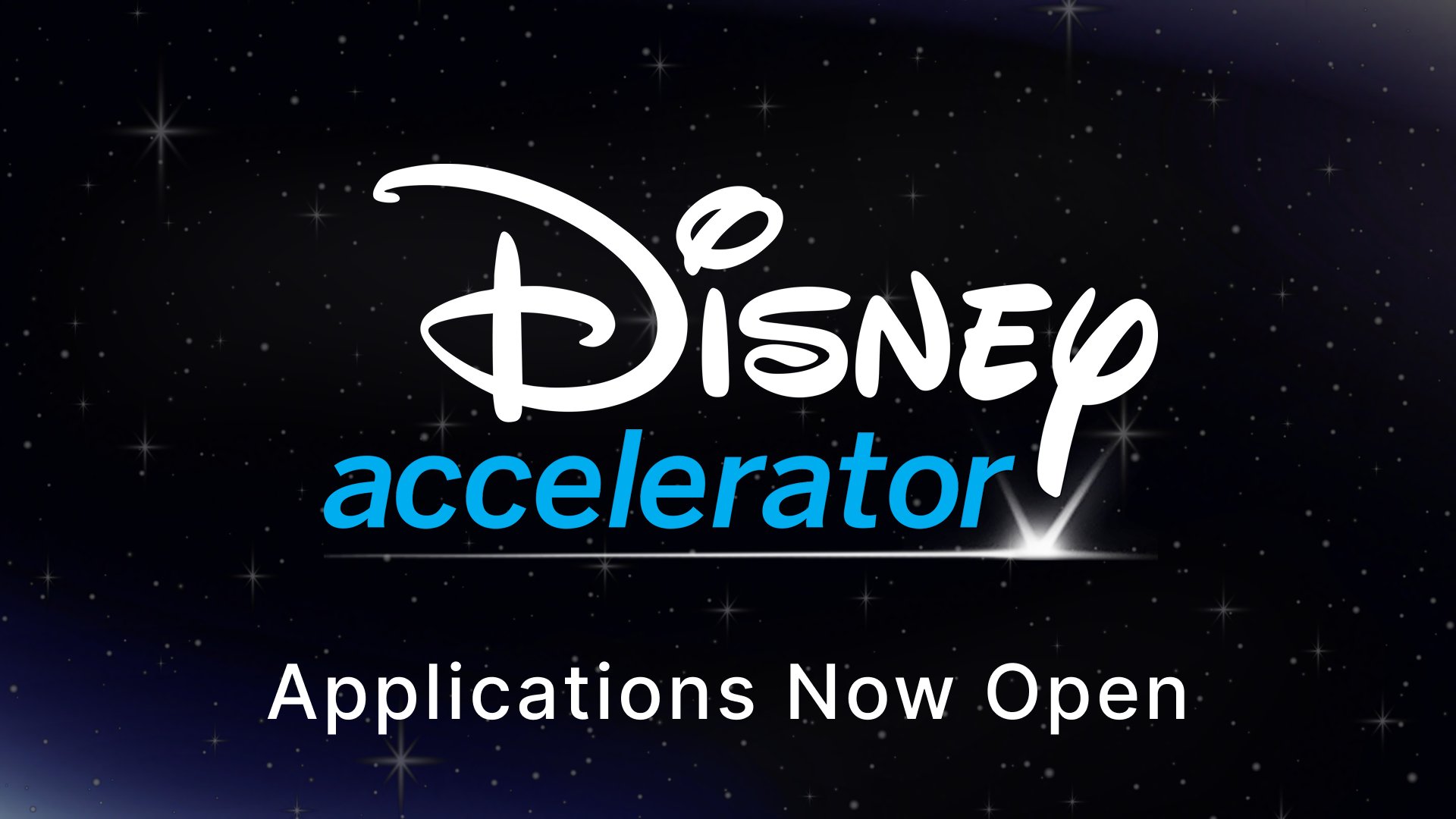 UnscriptedSyner's tweet card. Disney Accelerator offers a unique opportunity for selected startups to connect with Disney's leadership to explore and develop new entertainment experiences, technology, and products.