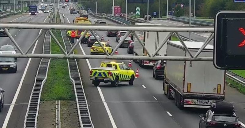 Verkeersdrukte veroorzaakt door ongelukken