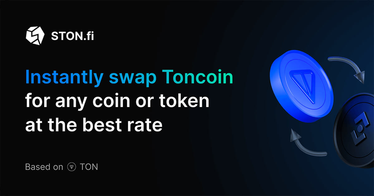 JaafarUsman07's tweet card. STON.fi is a decentralized automated market maker (AMM) built on the TON blockchain. Explore the full range of STON.fi. Swap cryptocurrencies, stake tokens, provide liquidity on the TON blockchain.