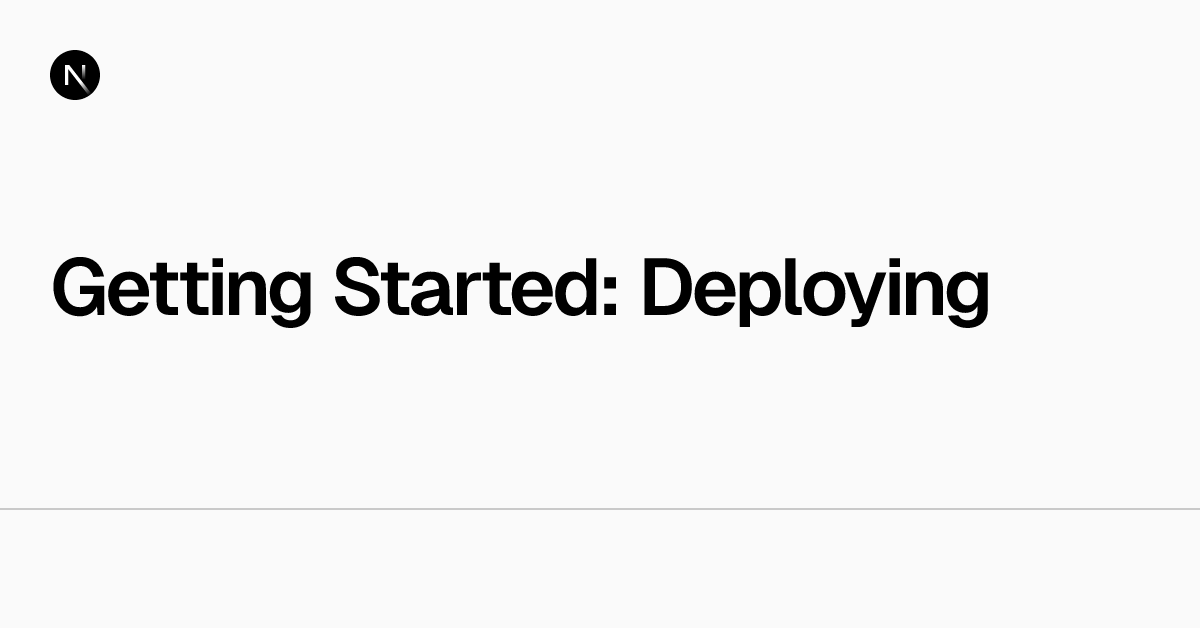 nextjs's tweet card. Learn how to deploy your Next.js application.
