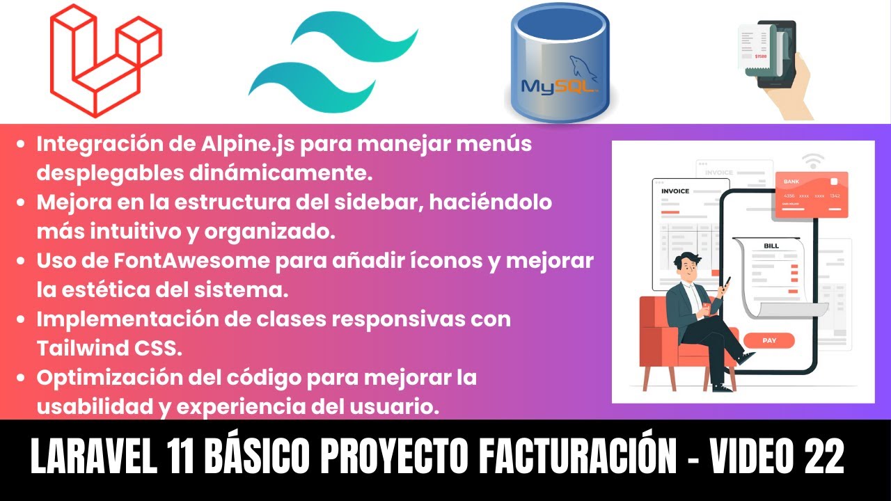 javiersistemas's tweet card. LARAVEL 11 FACTURACIÓN: 🔥 Optimización de Sidebar con Alpine.js en...
