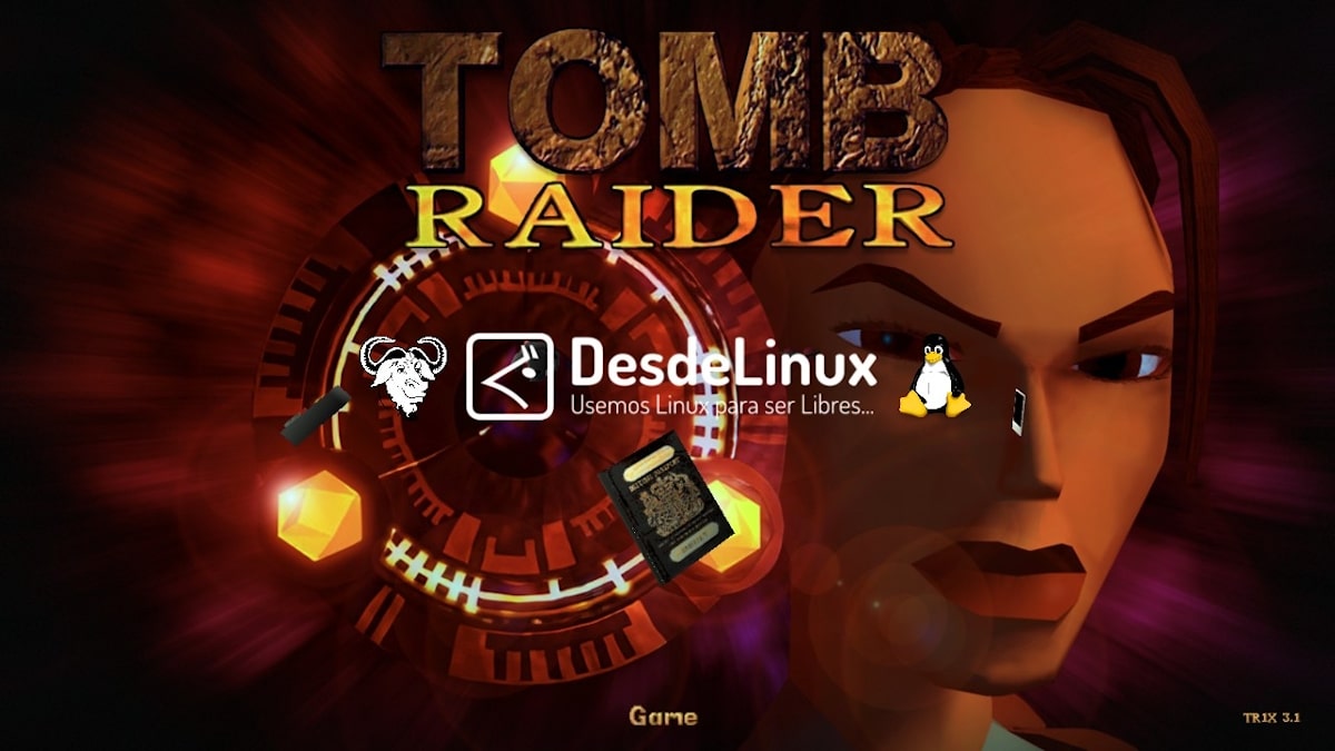 DesdeLinux's tweet card. TR1X es una reimplementación de código abierto de Tomb Raider 1 (1996), junto con mejoras adicionales y correcciones de errores para Linux.