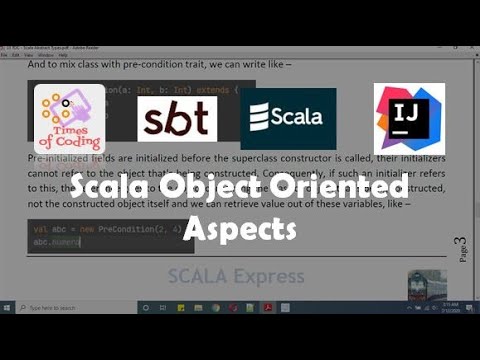 timesofcoding's tweet card. TOC - SCALA Express | 20 Scala Object Oriented Aspects