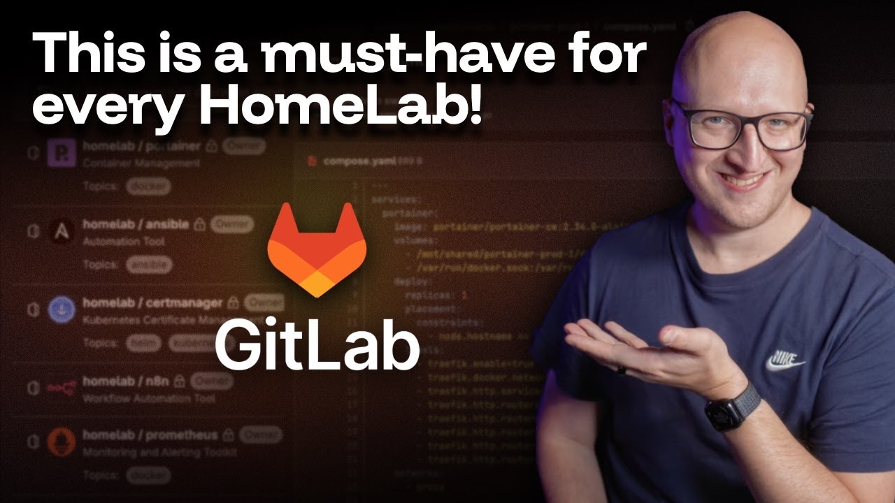 ChristianLempa's tweet card. Self-hosting GitLab: A complete HomeLab deployment