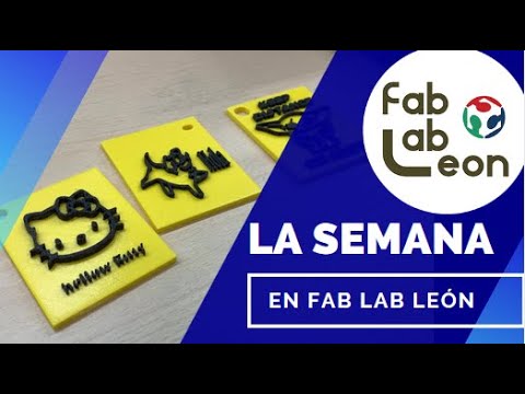 FabLabLeon's tweet card. SEMANA 18 // Llavero3D // STEAMKids, Poderosas y Jóvenes Makers