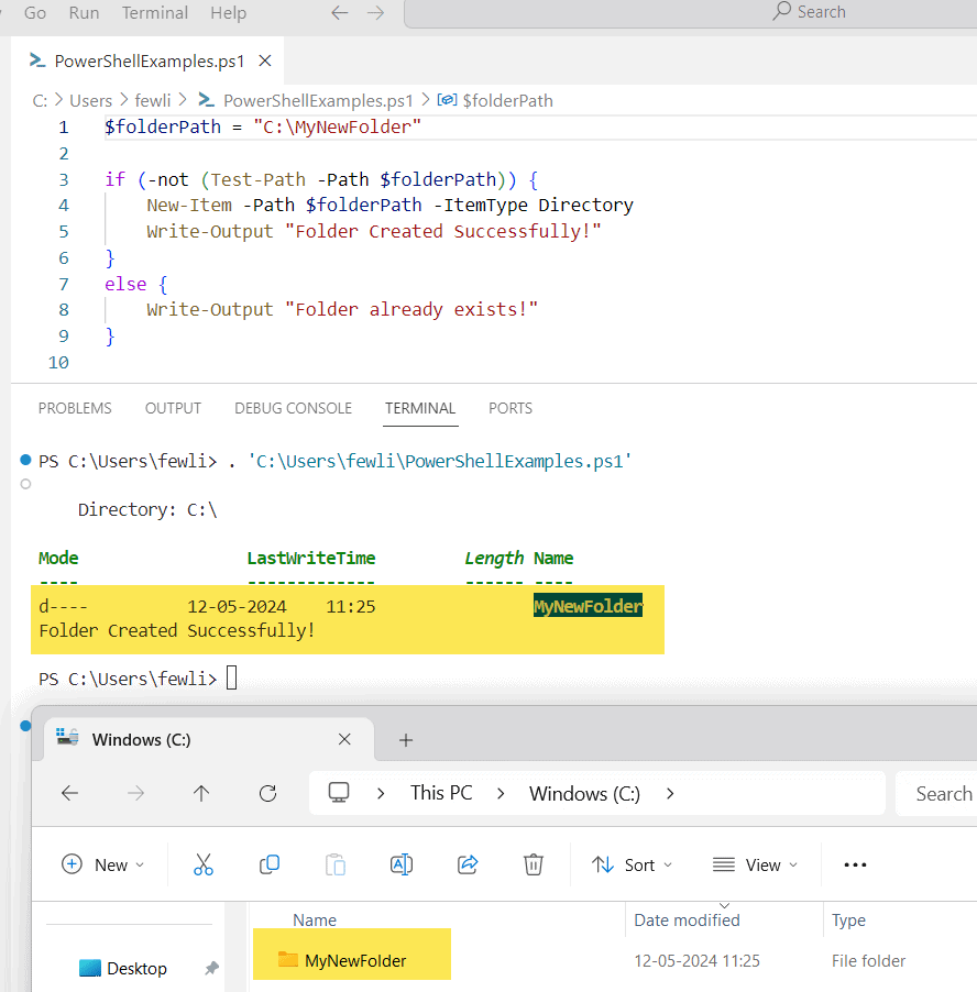 PowerShellFAQs's tweet card. Learn how to create a folder if it does not exist in PowerShell using Test-Path and New-Item. Follow this step-by-step guide with examples for efficient scripting!