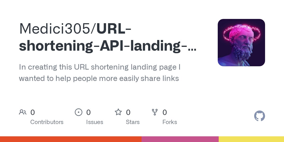 ProgrammingThug's tweet card. In creating this URL shortening landing page I wanted to help people more easily share links - Medici305/URL-shortening-API-landing-page