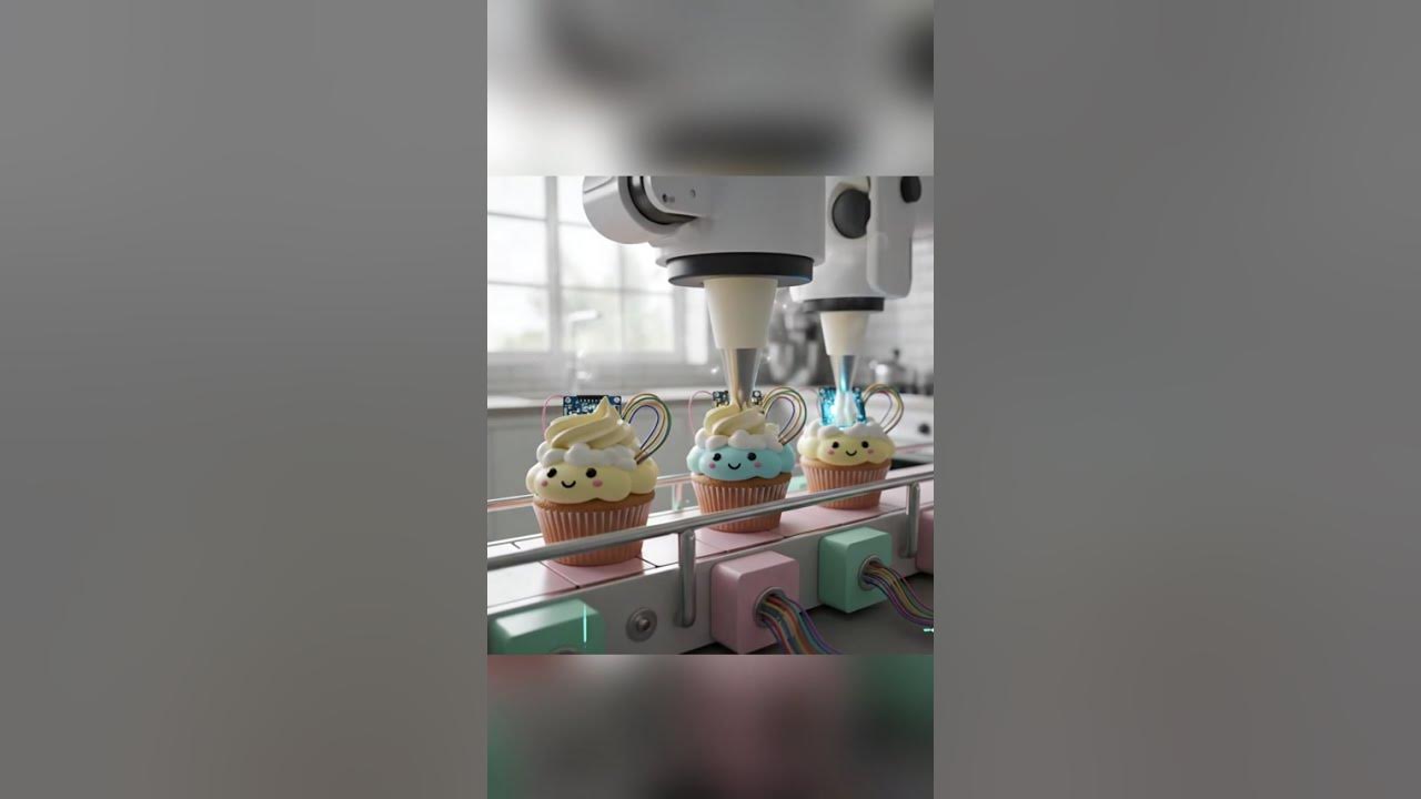 TeamEdueng's tweet card. Tiny Cakes, Big Circuits 🧁🤖