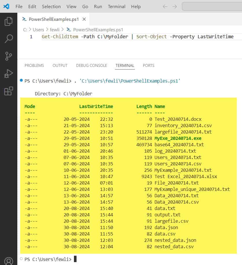PowerShellFAQs's tweet card. Learn how to sort files by date in PowerShell using Get-ChildItem and Sort-Object cmdlets. Organize files efficiently by last modified date with examples.