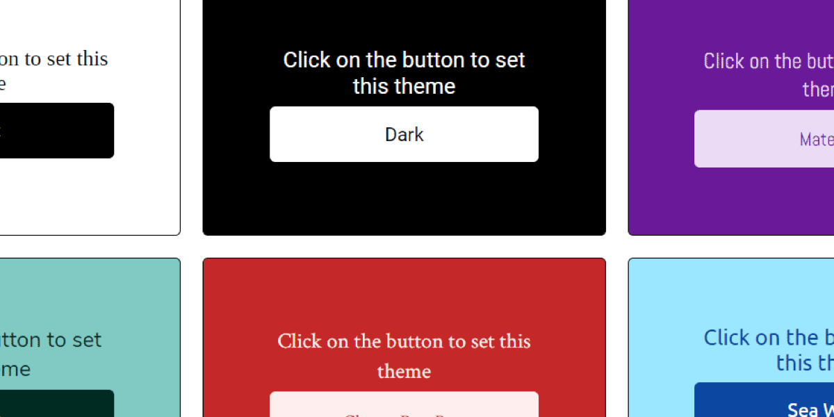 react_geek's tweet card. I recently had a project with a requirement to support theming on the website. It was a bit of a strange requirement, as the application is mostly used by a