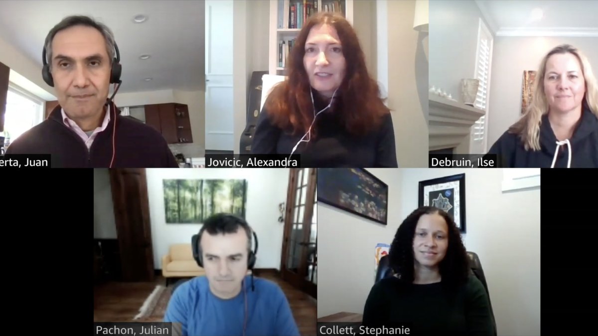 AmazonScience's tweet card. Watch the replay of the October 28 discussion featuring four Amazon leaders.