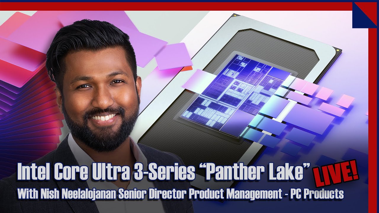 HotHardware's tweet card. Core Ultra 3-Series Panther Lake Deep Dive LIVE With Intel!