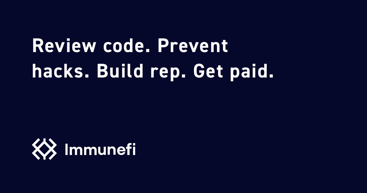 immunefi's tweet card. Information about web3 security and programming tutorials/tools - immunefi-team/Web3-Security-Library