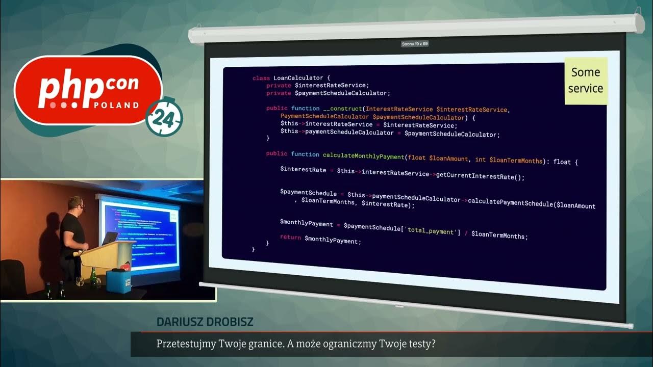 PHPConPoland's tweet card. Dariusz Drobisz: Przetestujmy Twoje granice. A może ograniczmy Twoje...