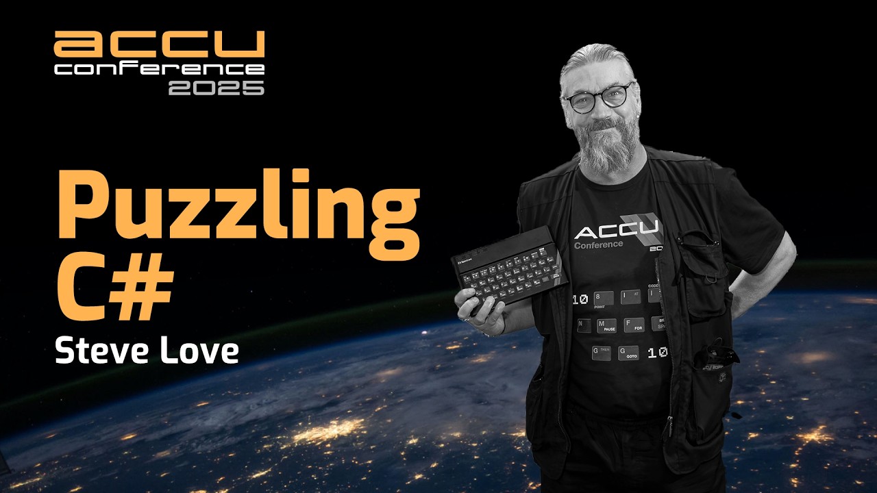 SwedenCpp's tweet card. Puzzling C# - Steve Love - ACCU 2025