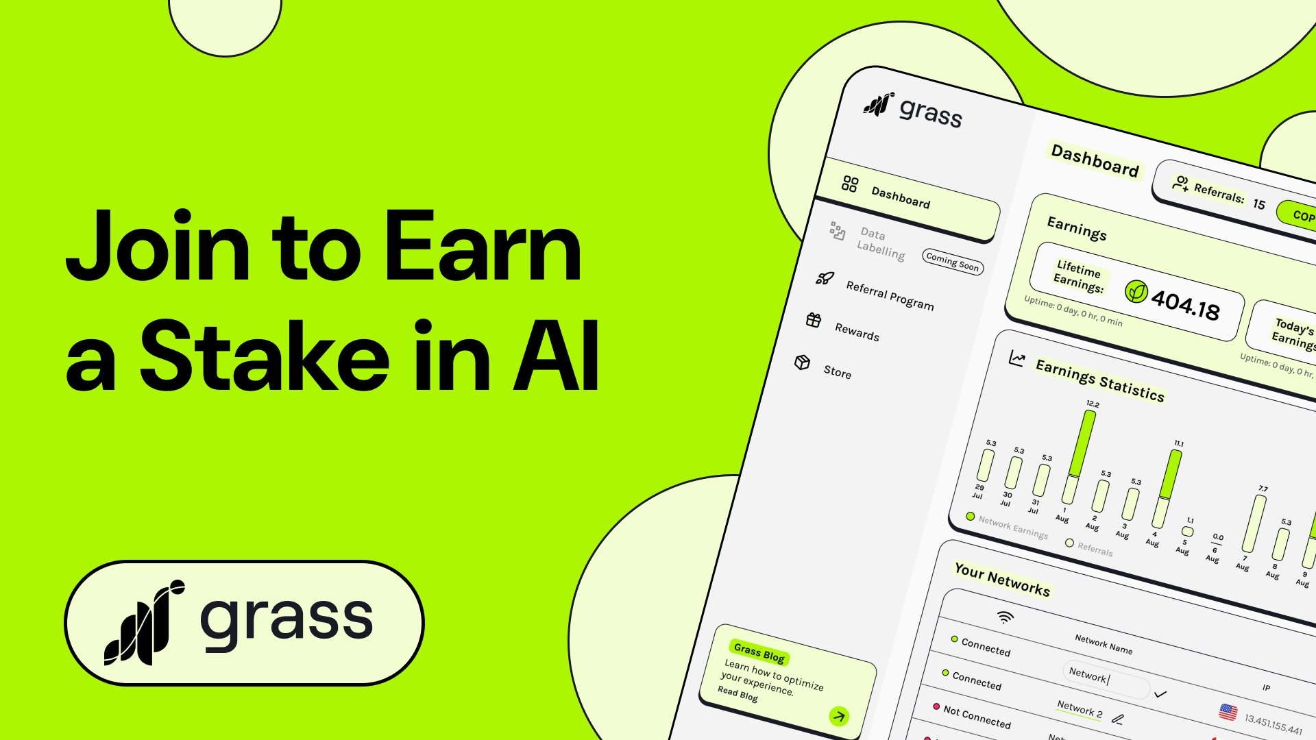 JavaeeJsp's tweet card. Grass is the easiest way to participate in the growth of AI. Join 8500000+ users being securely rewarded for sharing their internet bandwidth.