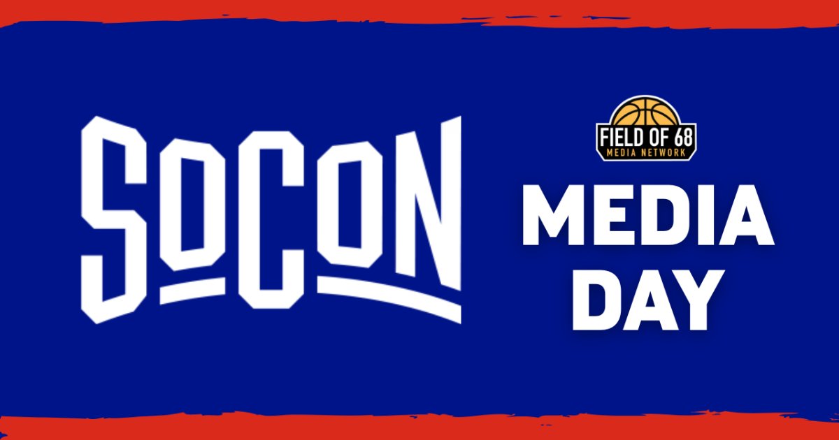 TheFieldOf68's tweet card. The Field of 68 previews SoCon men's basketball ahead of the 2025-26 season. All of the insights and quotes you need to know are here.