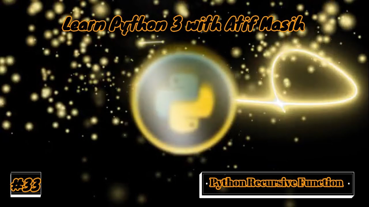 Learn_Python3's tweet card. 33 Python recursive functions using jupyter notebook with examples by...
