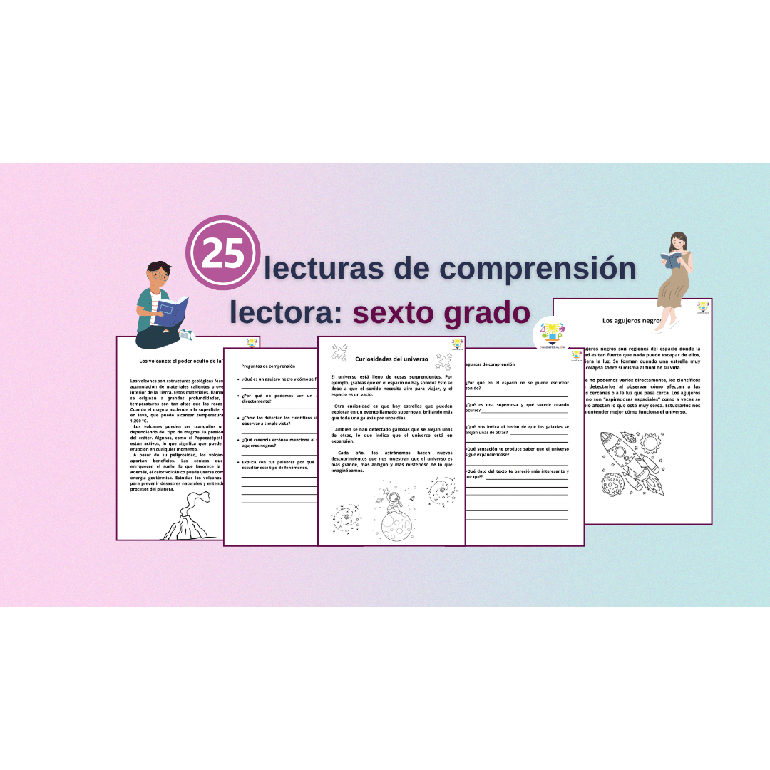LinodeClemente's tweet card. Ejercicios de comprensión lectora para sexto grado: 25 lecturas atractivas y dinámicas en PDF para imprimir y trabajar en el aula.