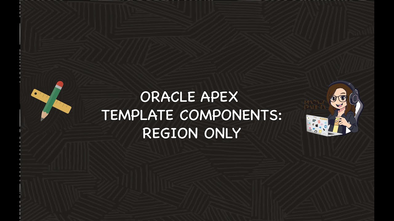 thecodergal's tweet card. Oracle APEX - Template Components - Region Only