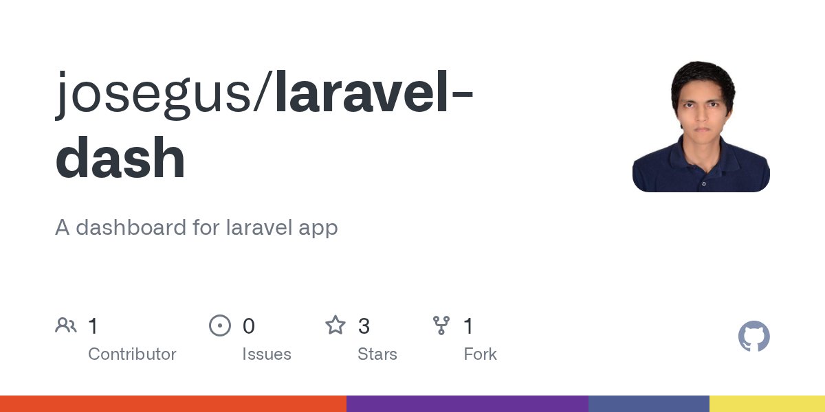 LaravelPackages's tweet card. Simple dashboard for laravel