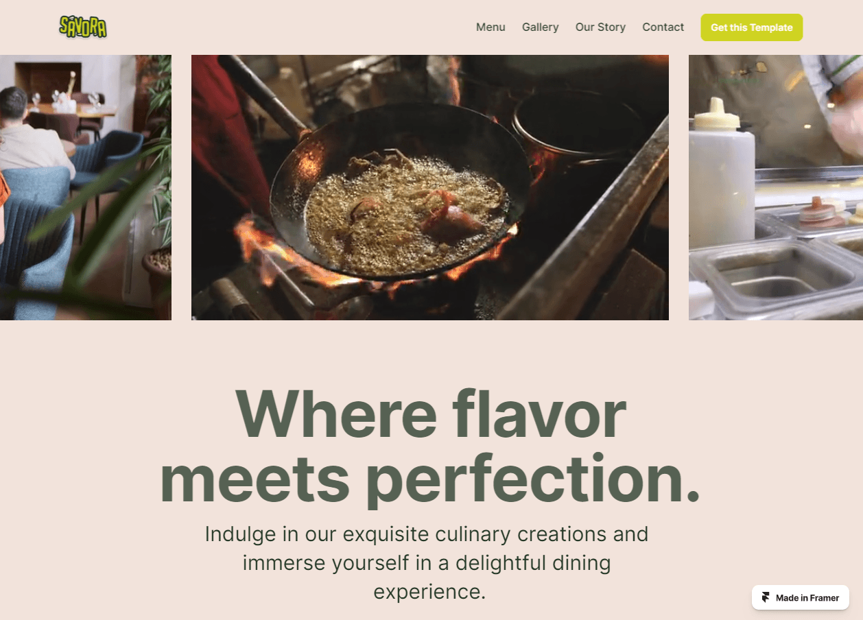 creating_mann's tweet card. Restaurant Website Template