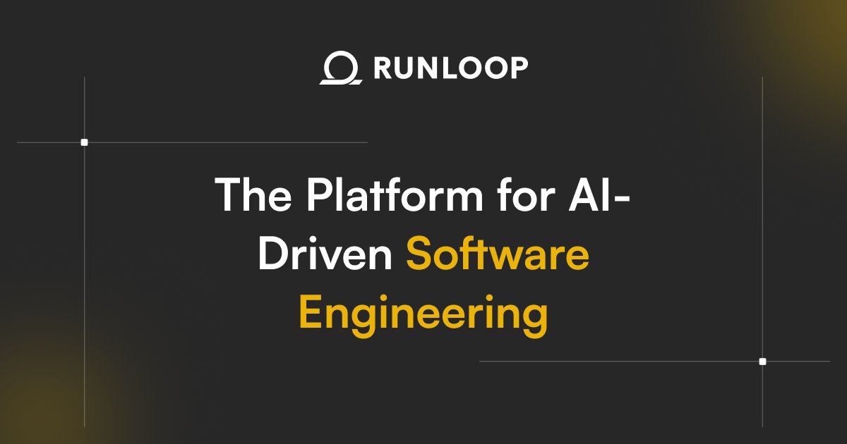 RunloopAI's tweet card. Runloop’s AI software engineering platform uses isolated devboxes, state snapshots, and public benchmarks to accelerate AI coding agents’ secure deployment.