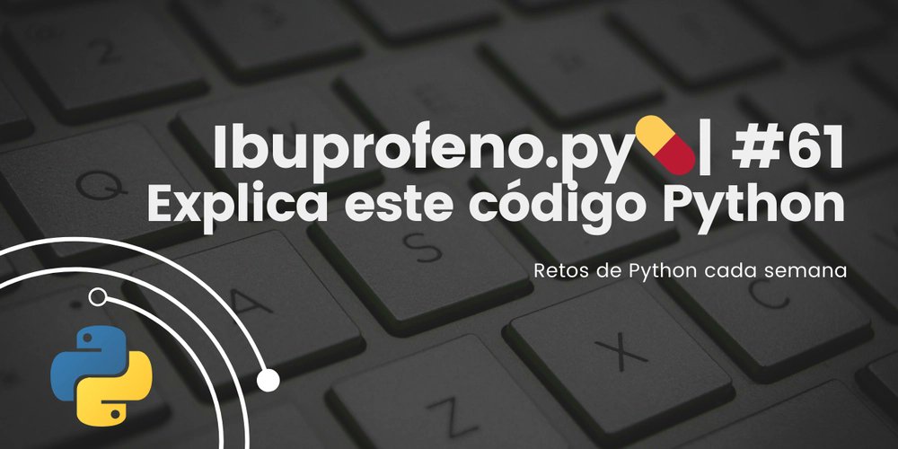prod42net's tweet card. Explica este código Python Dificultad: Básico ## Reto #61 keys =...