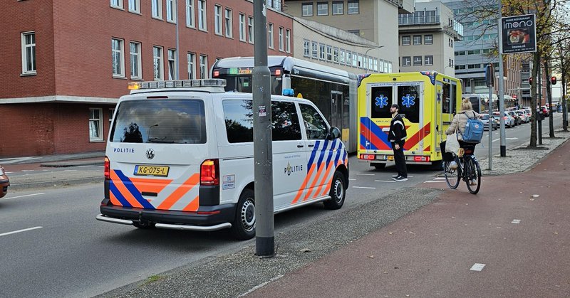 Ongeval op de Stationsweg in Groningen