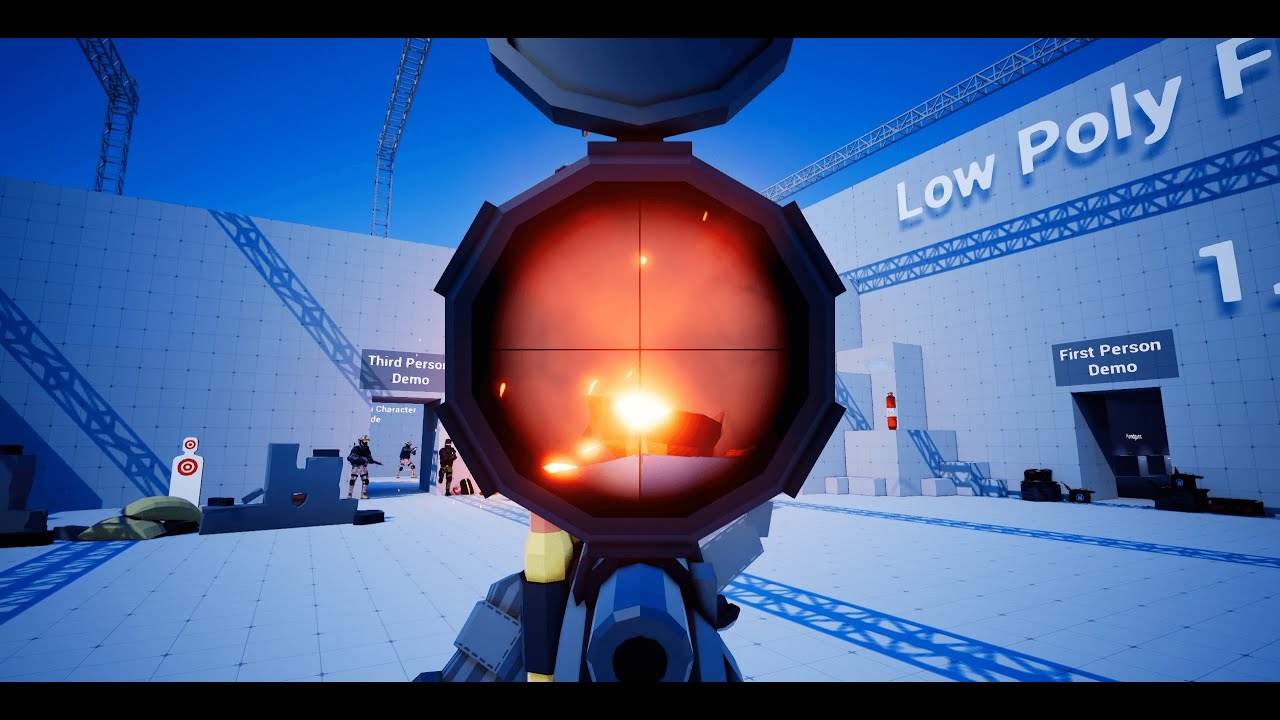 RobloxLogos's tweet card. UE4 - Low Poly FPS Pack 1.0 Trailer