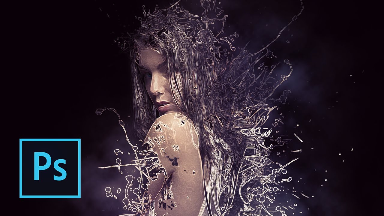 PS_TutorialsTV's tweet card. Photoshop Tutorial: Powerful Fracture Dispersion Effect