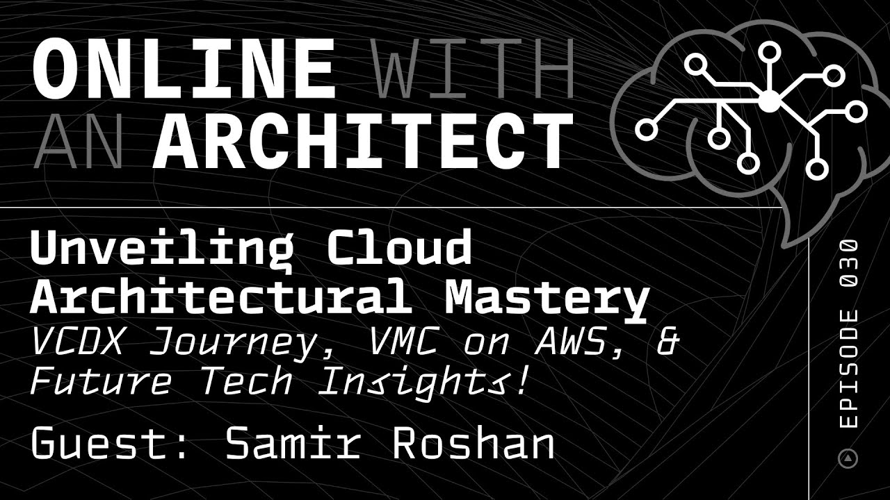 OWAArchitect's tweet card. Samir Roshan: #VCDX Journey & VMC on AWS Insights! 🌐 | Cloud...