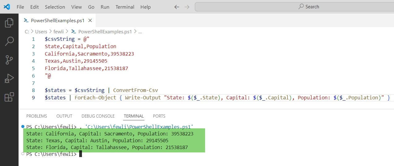 PowerShellFAQs's tweet card. Learn how to convert strings to objects in PowerShell using Using ConvertFrom-String, Using ConvertTo-Json and ConvertFrom-Json, etc.