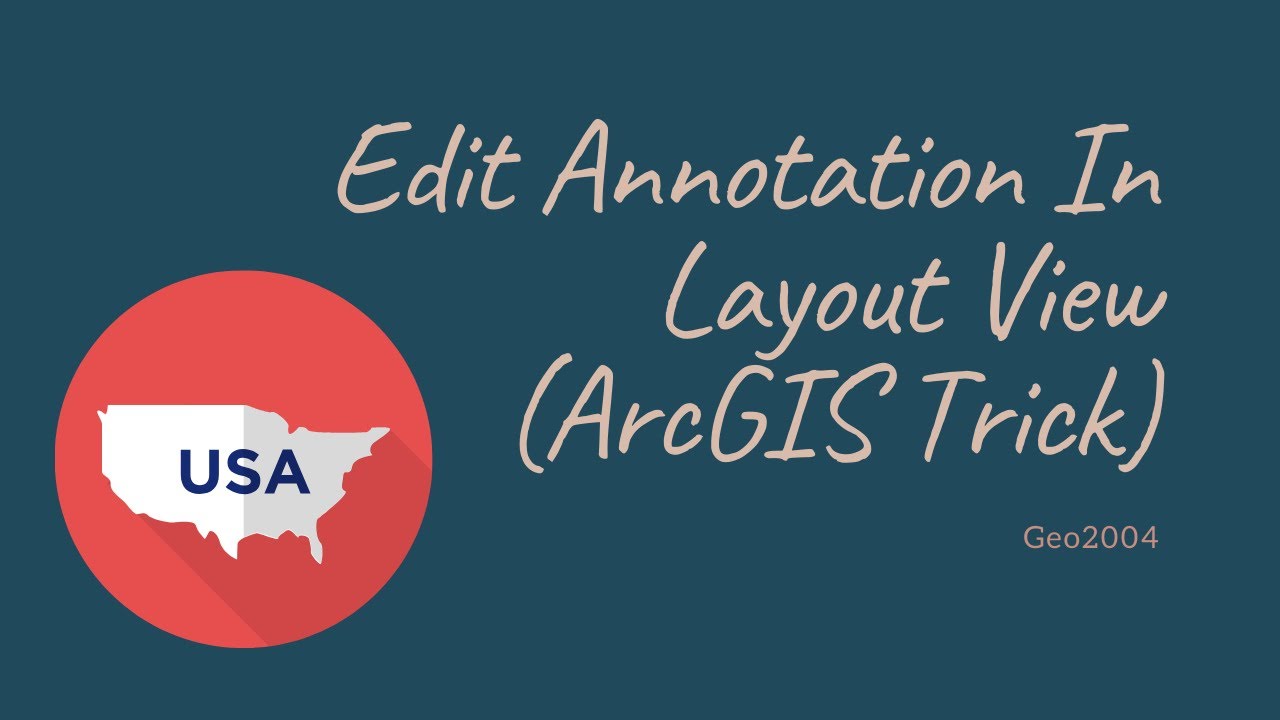 The_BM's tweet card. ArcGIS Trick. Edit Annotation From The Layout View
