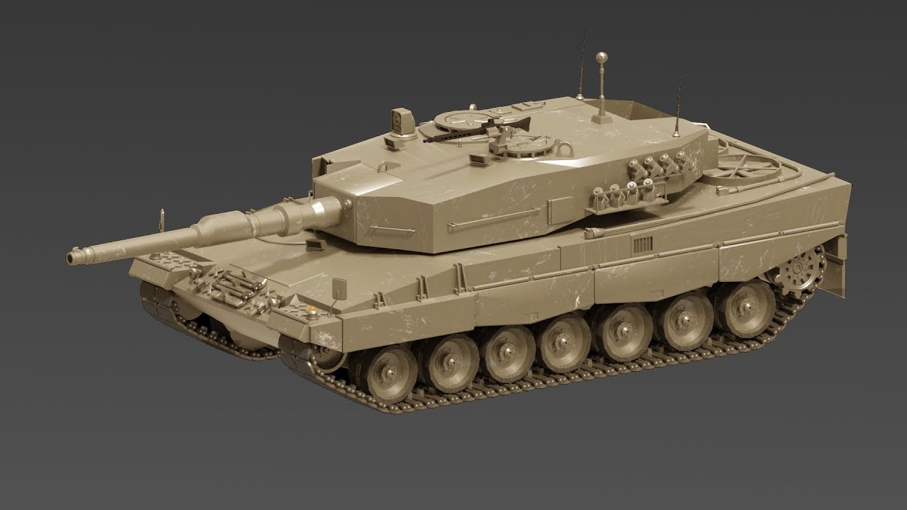 ArrayModifier's tweet card. Modeling Tank in Blender tutorial part - 8