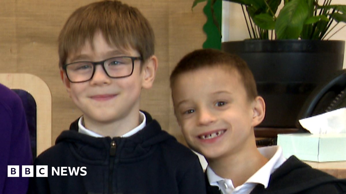 BBCCatrionaR's tweet card. A group of children who escaped the bombs of Dnipro almost a year ago have settled into life in Edinburgh.