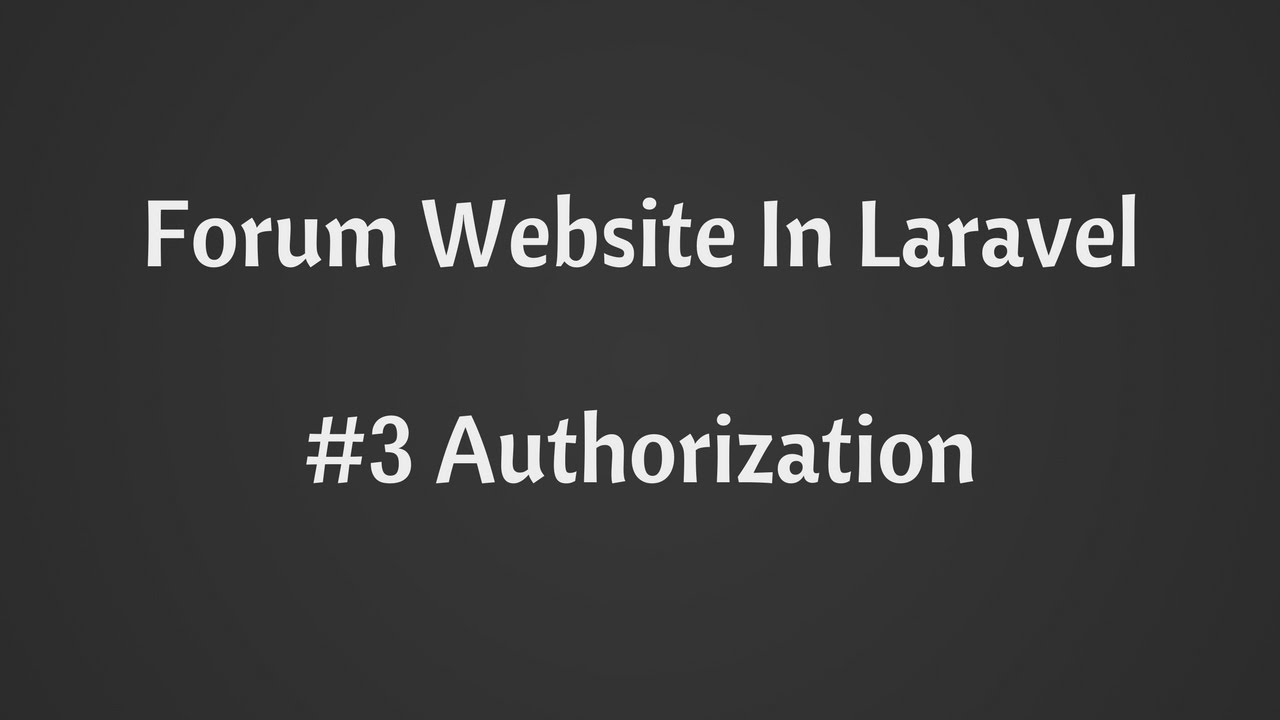 webdevmatics's tweet card. Authorization/Authentication:Build Forum Website in Laravel